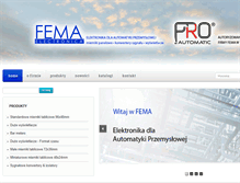 Tablet Screenshot of fema.pl