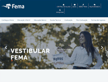 Tablet Screenshot of fema.com.br